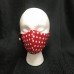 Face Mask - Black & Red-Black Dots