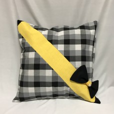 Throw Pillow Cover BW-Checkered