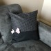Throw Pillow Cover BWR-Dots Throw Pillow Cover BWR-Dots