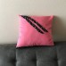 Throw Pillow Cover Fuchsia-Musical Notes