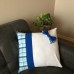 Throw Pillow Cover Royal Blue-White-Blues-Stripes
