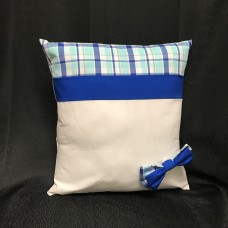 Throw Pillow Cover Royal Blue-White-Blues-Stripes