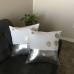 Throw Pillow Cover White-Gold-Silver