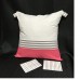 Throw Pillow Cover Pink-White-Stripes